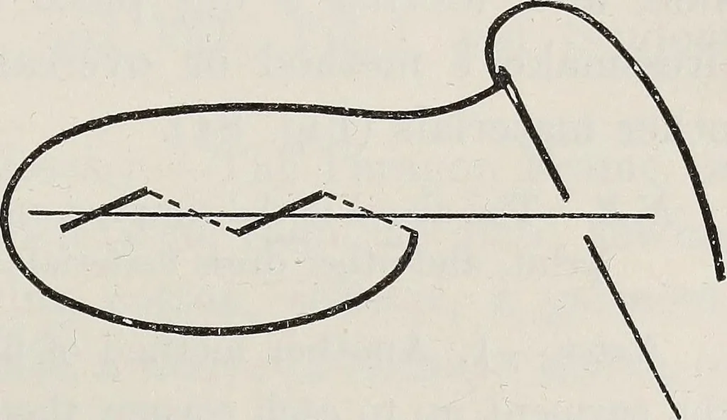 An illustration from A text-book of needlework, knitting, and cutting out : with methods of teaching, 1893, leaf 208