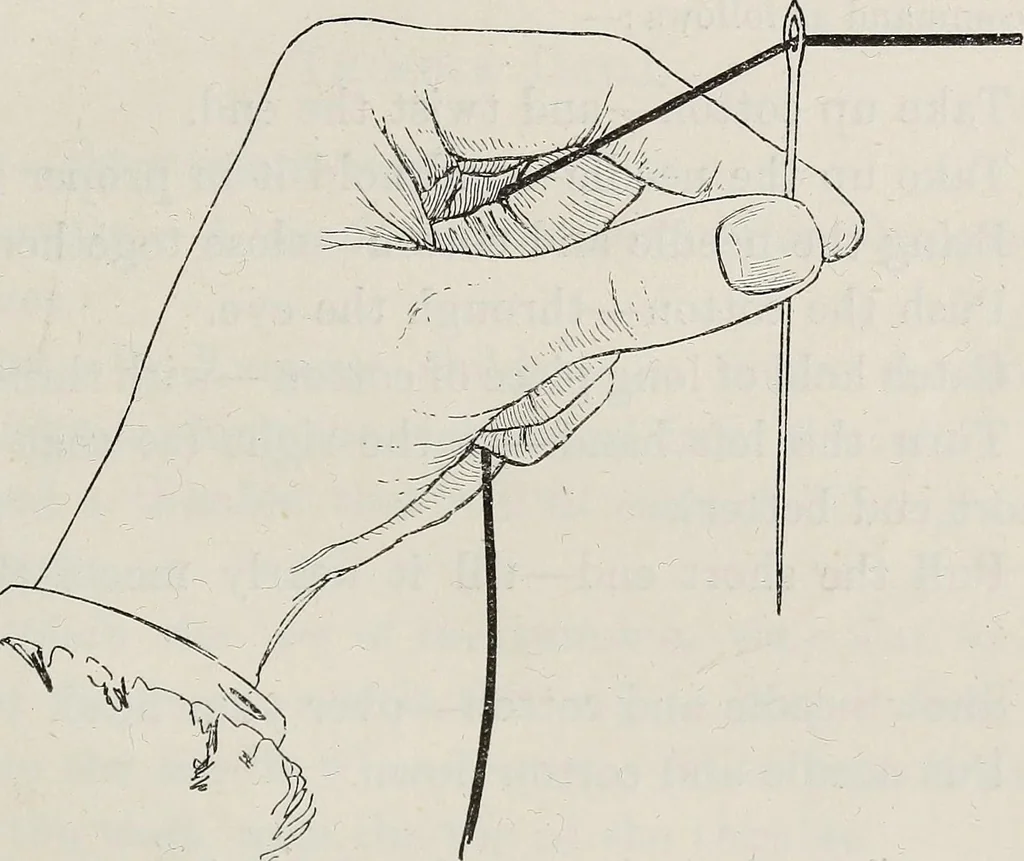 An illustration from A text-book of needlework, knitting, and cutting out : with methods of teaching, 1893, leaf 30
