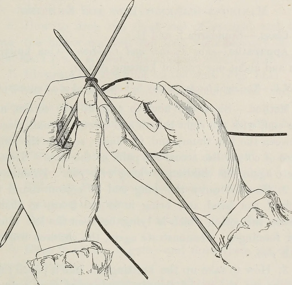 An illustration from A text-book of needlework, knitting, and cutting out : with methods of teaching, 1893, leaf 40