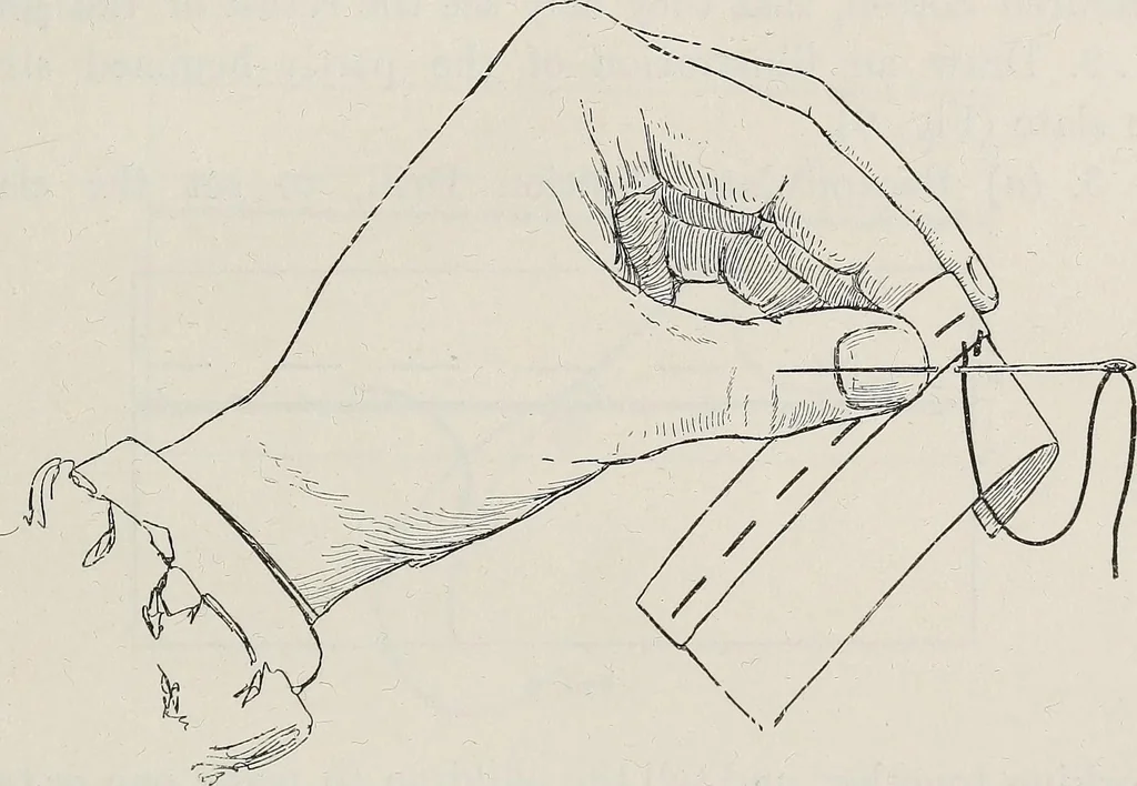 An illustration from A text-book of needlework, knitting, and cutting out : with methods of teaching, 1893, leaf 48