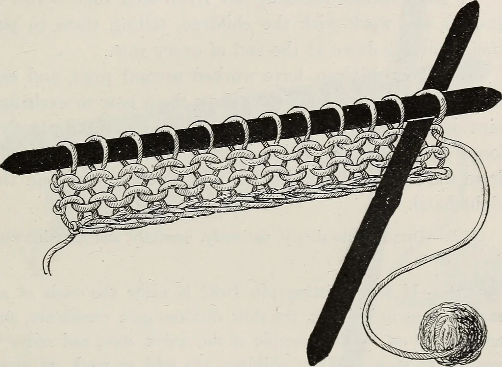 An illustration from A text-book of needlework, knitting, and cutting out : with methods of teaching, 1893, leaf 58