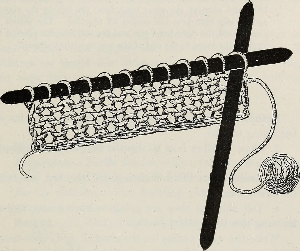 An illustration from A text-book of needlework, knitting, and cutting out : with methods of teaching, 1893, leaf 60