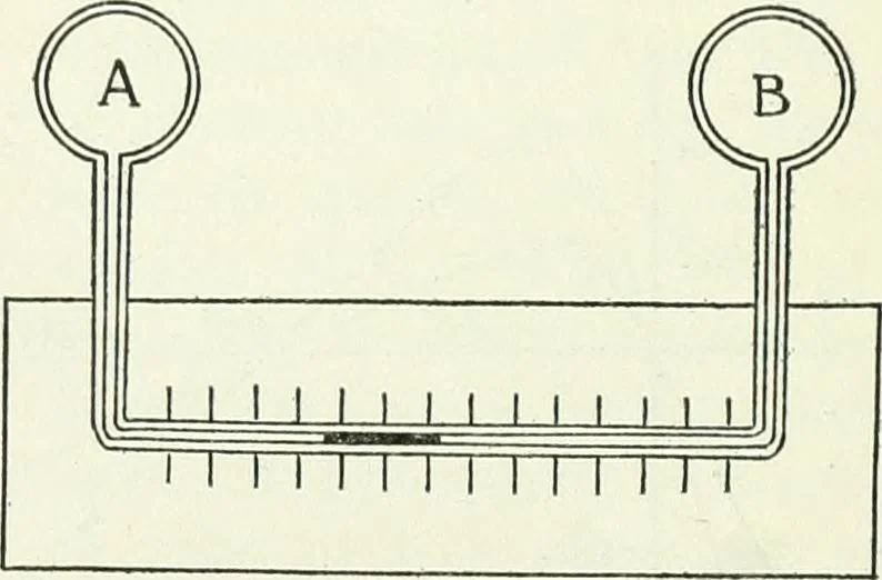 An illustration from A text-book of physics, 1908, leaf 203