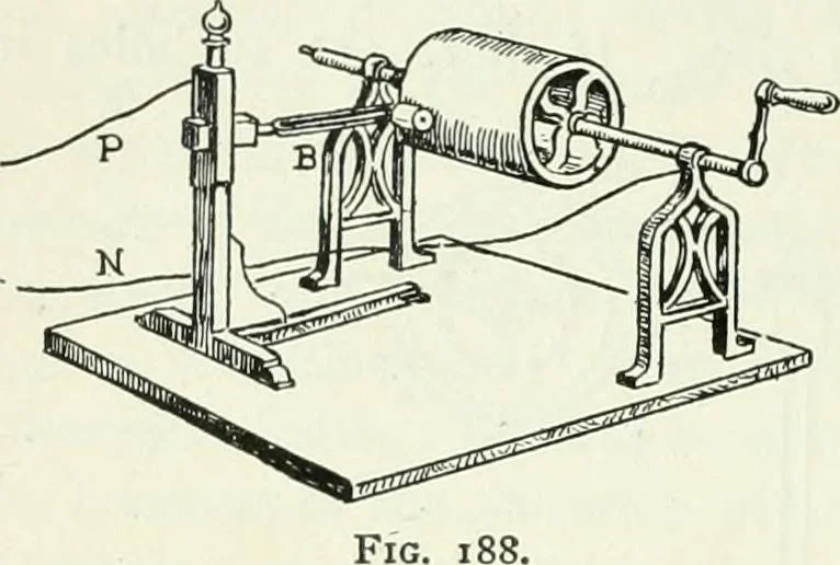 An illustration from A text-book of physics, 1908, leaf 327