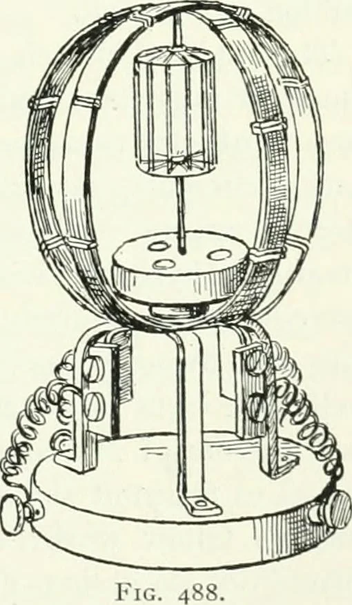 An illustration from A text-book of physics, 1908, leaf 636