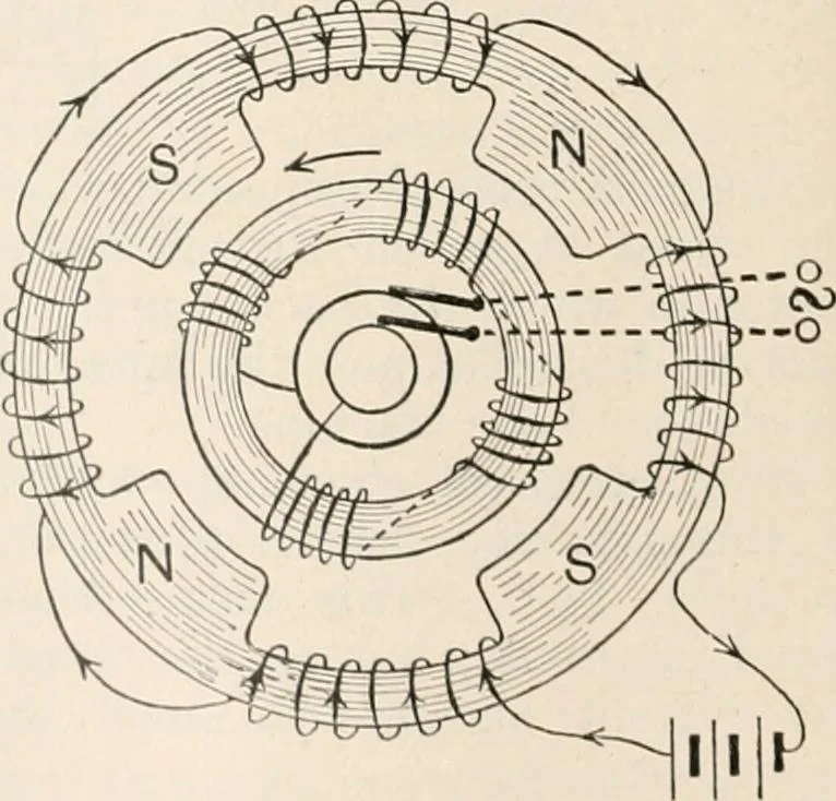 An illustration from A text book of physics, for the use of students of science and engineering, 1918, leaf 1025