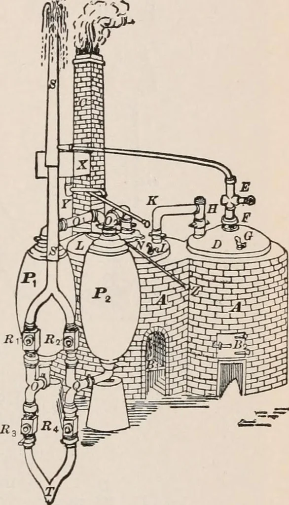 An illustration from A text-book of physics, largely experimental. On the Harvard college "Descriptive list of elementary physical experiments.", 1891, leaf 410