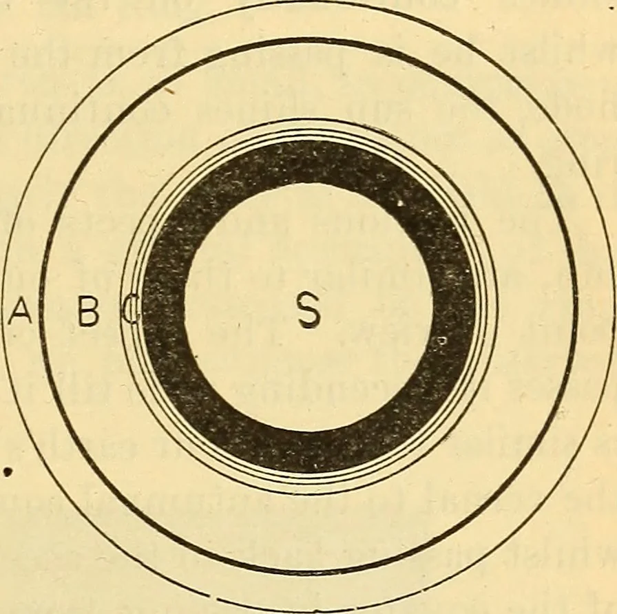 An illustration from Text-book of popular astronomy .., 1883, leaf 260