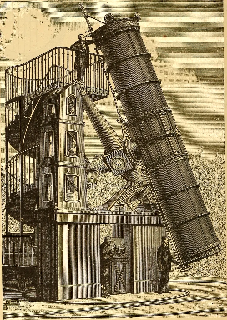 An illustration from Text-book of popular astronomy .., 1883, leaf 27