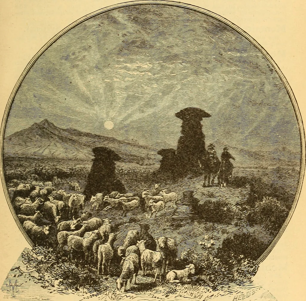 An illustration from Text-book of popular astronomy .., 1883, leaf 348