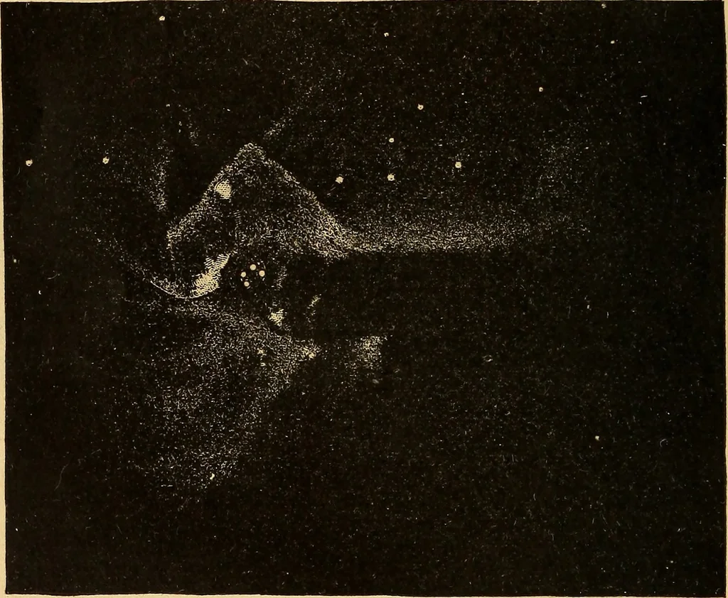 An illustration from Text-book of popular astronomy .., 1883, leaf 55
