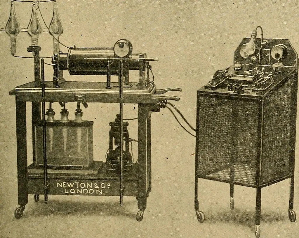 An illustration from A text-book of radiology, 1915, leaf 96