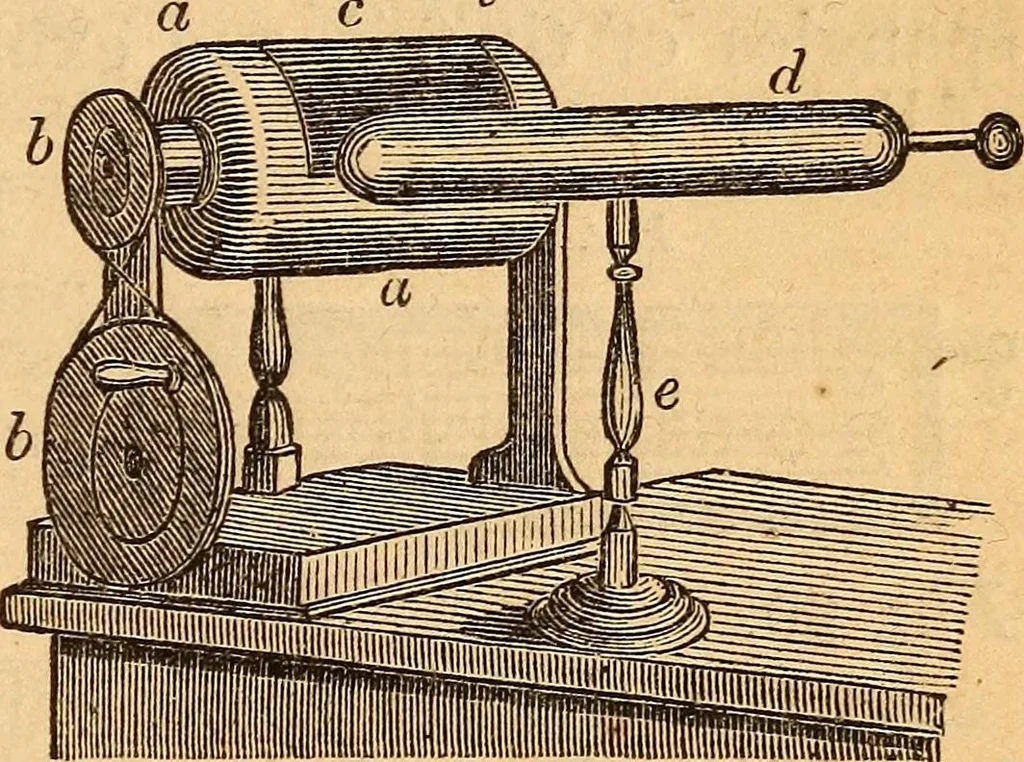 An illustration from A text-book on chemistry. For the use of schools and colleges, 1866, leaf 140