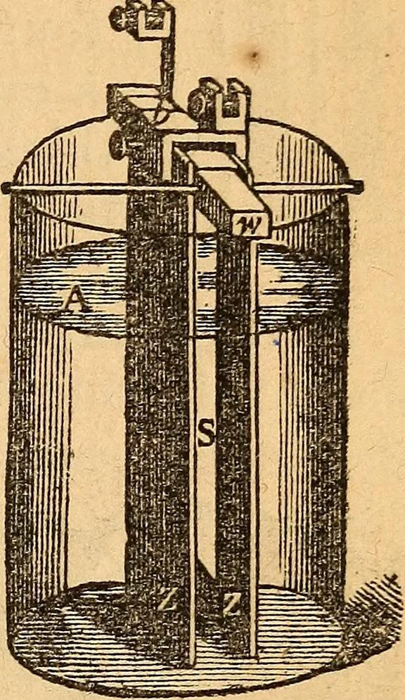 An illustration from A text-book on chemistry. For the use of schools and colleges, 1866, leaf 166
