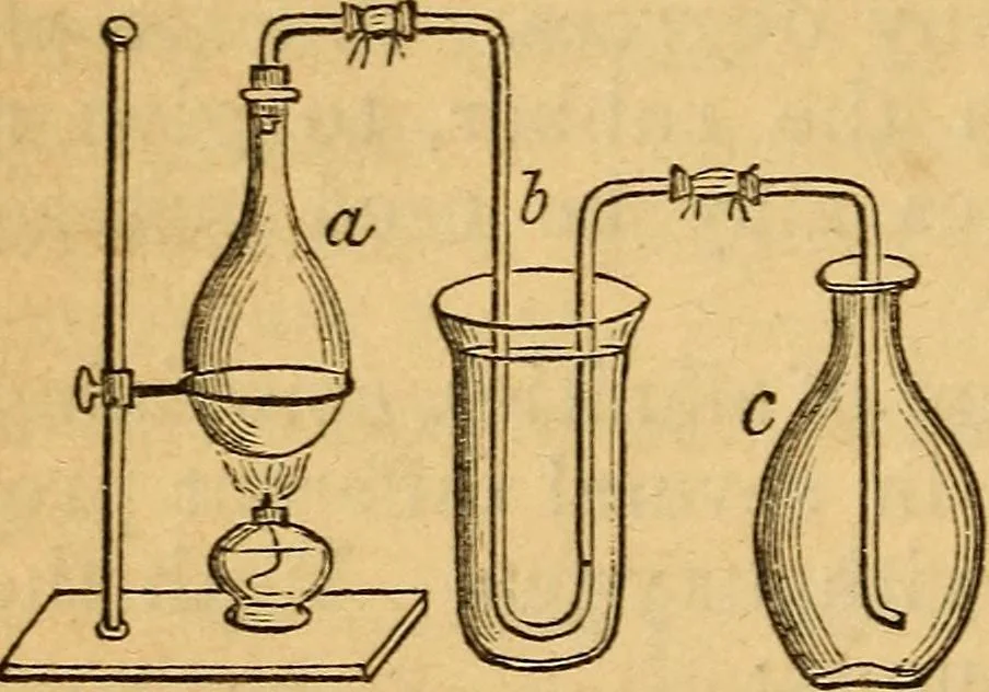 An illustration from A text-book on chemistry. For the use of schools and colleges, 1866, leaf 281