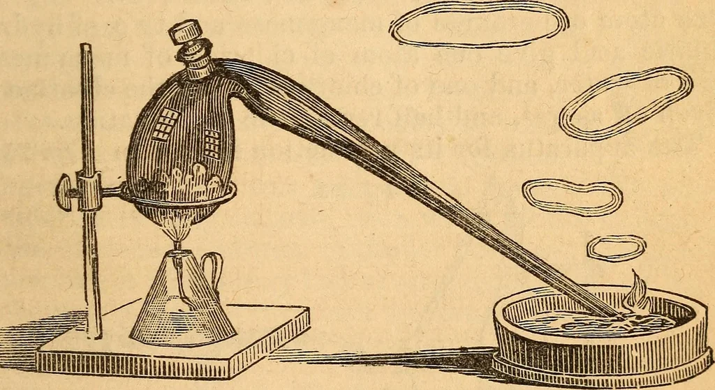 An illustration from A text-book on chemistry. For the use of schools and colleges, 1866, leaf 290