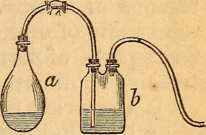 An illustration from A text-book on chemistry. For the use of schools and colleges, 1866, leaf 312
