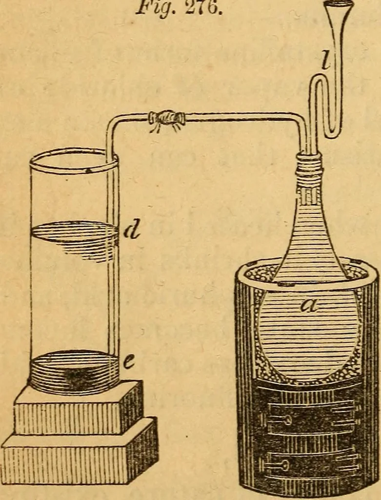 An illustration from A text-book on chemistry. For the use of schools and colleges, 1866, leaf 317
