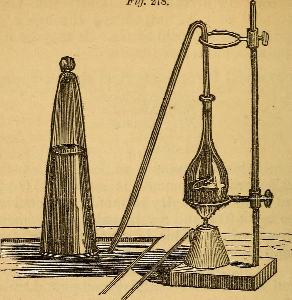 An illustration from A text-book on chemistry. For the use of schools and colleges, 1866, leaf 319