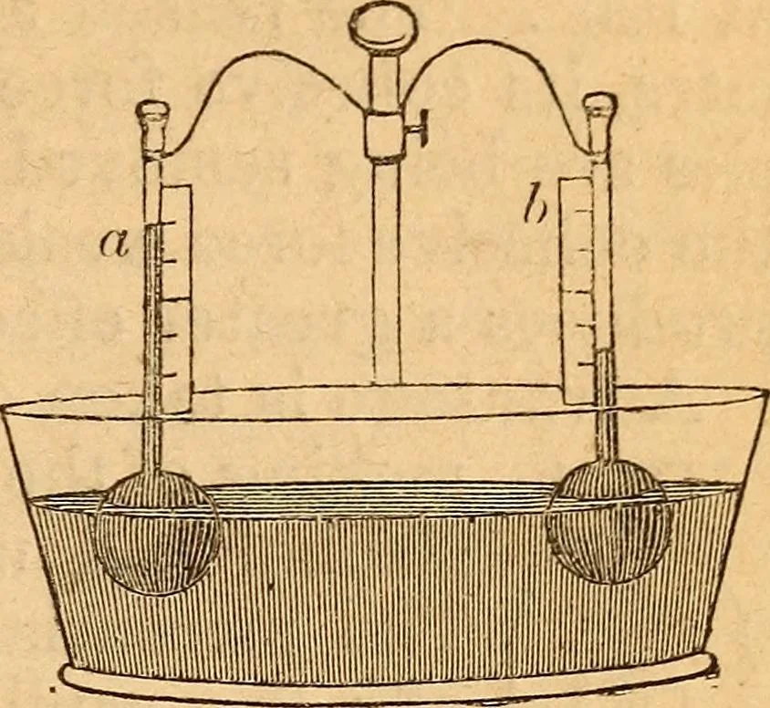 An illustration from A text-book on chemistry. For the use of schools and colleges, 1866, leaf 32