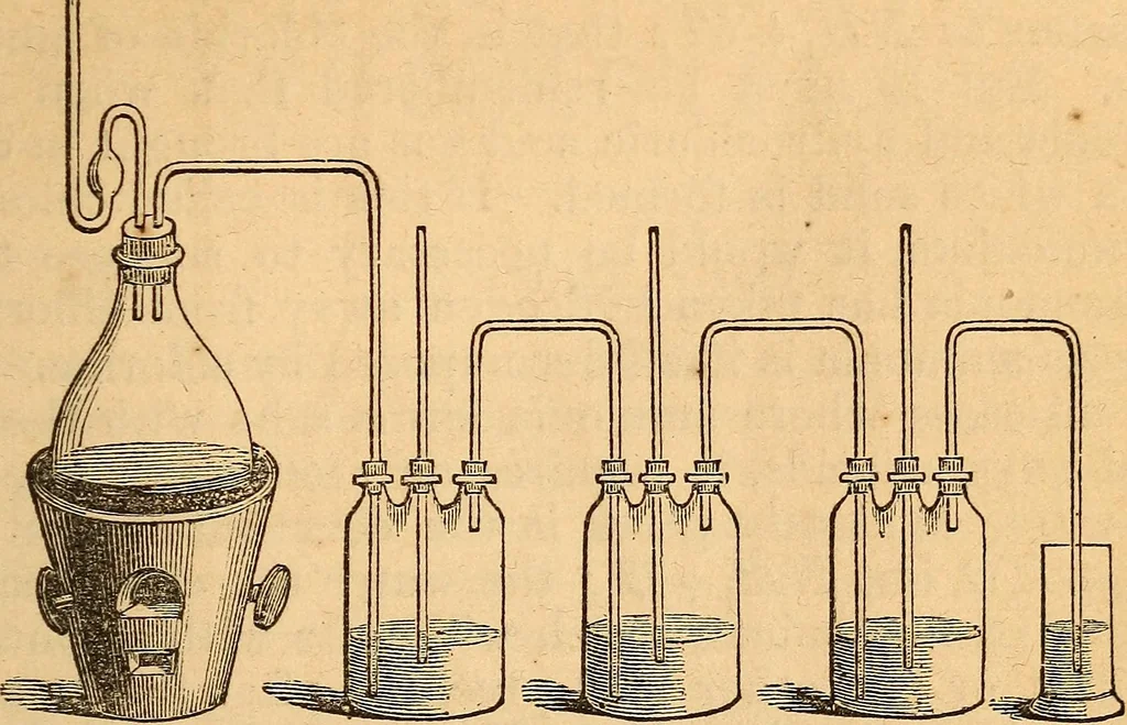 An illustration from A text-book on chemistry. For the use of schools and colleges, 1866, leaf 320
