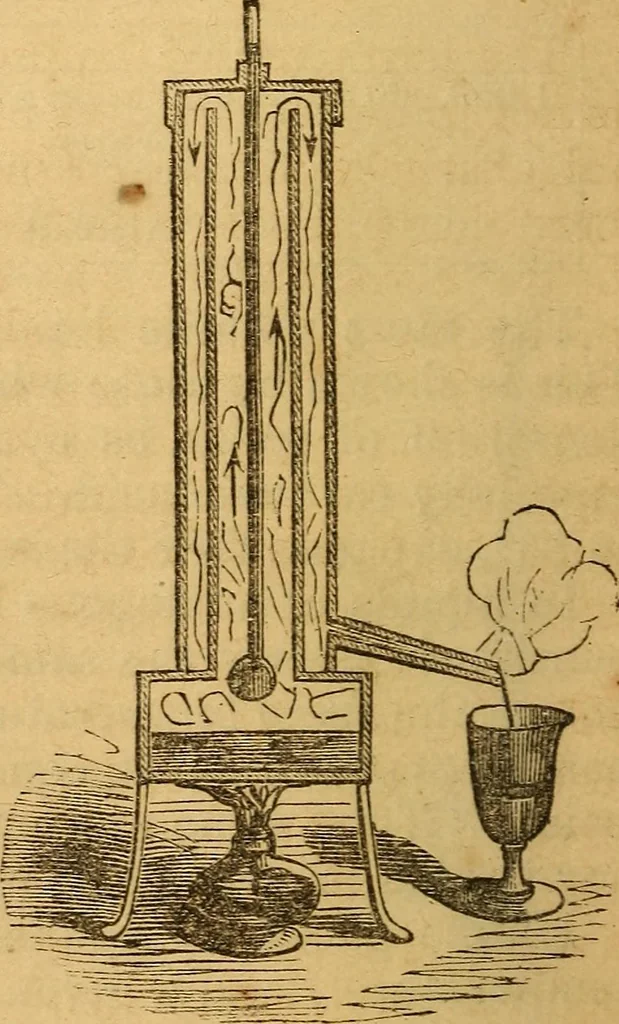 An illustration from A text-book on chemistry. For the use of schools and colleges, 1866, leaf 33