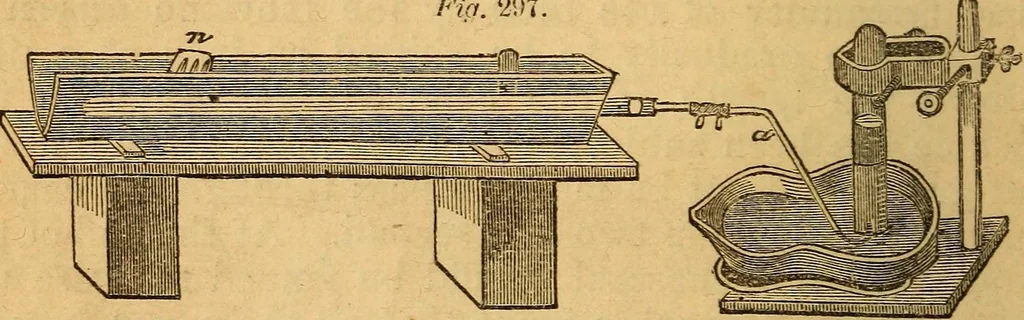 An illustration from A text-book on chemistry. For the use of schools and colleges, 1866, leaf 401