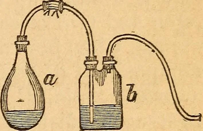 An illustration from A text-book on chemistry. For the use of schools and colleges, 1866, leaf 412