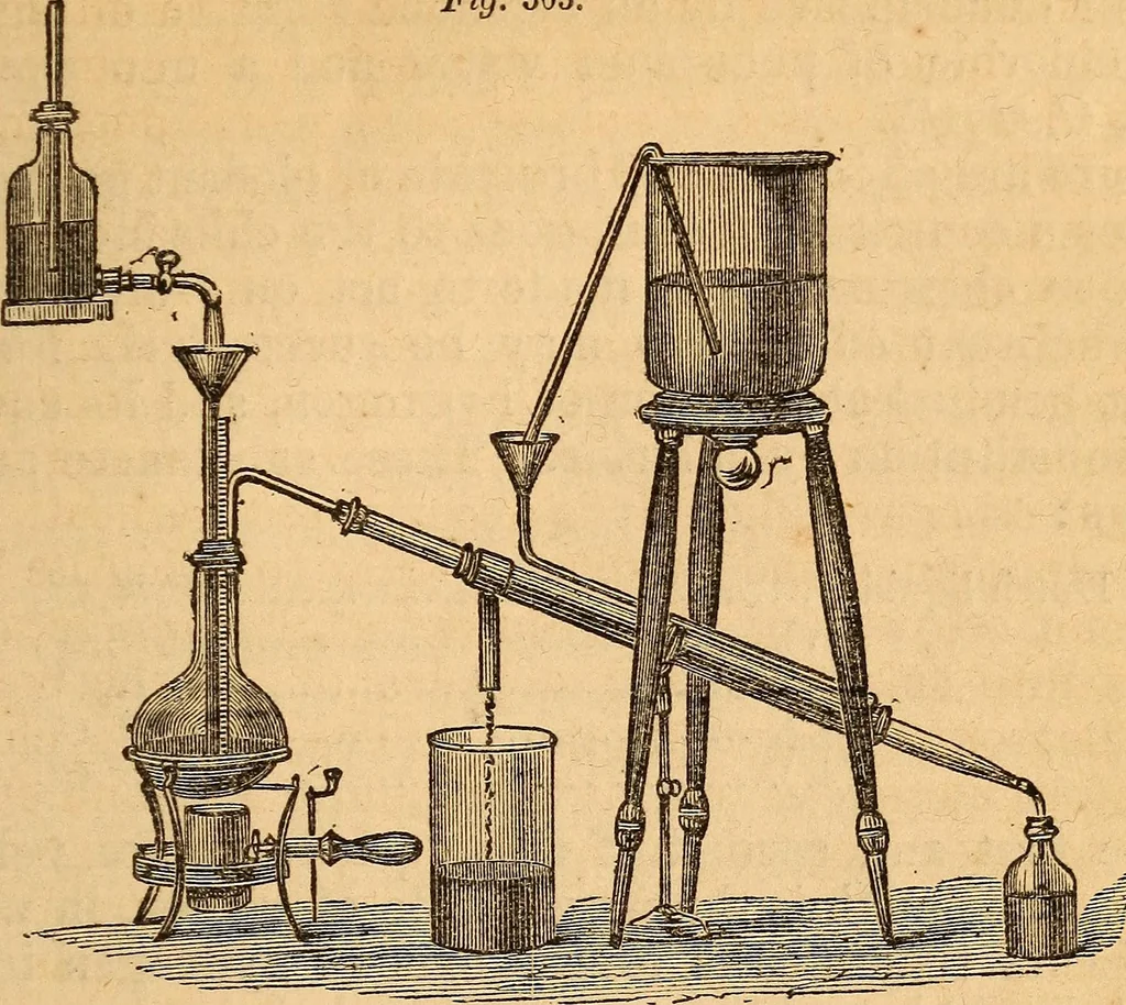 An illustration from A text-book on chemistry. For the use of schools and colleges, 1866, leaf 428