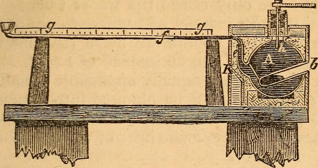 An illustration from A text-book on chemistry. For the use of schools and colleges, 1866, leaf 46