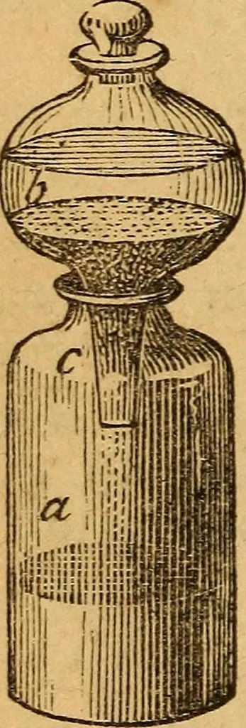 An illustration from A text-book on chemistry. For the use of schools and colleges, 1866, leaf 469