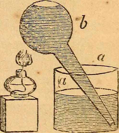 An illustration from A text-book on chemistry. For the use of schools and colleges, 1866, leaf 58