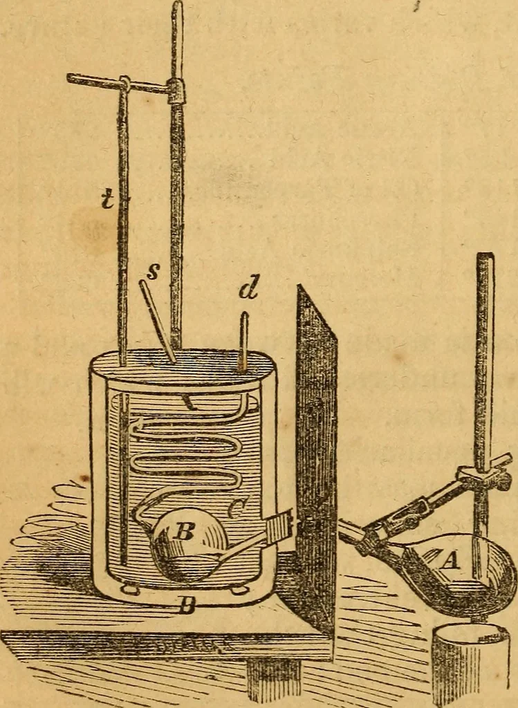 An illustration from A text-book on chemistry. For the use of schools and colleges, 1866, leaf 59