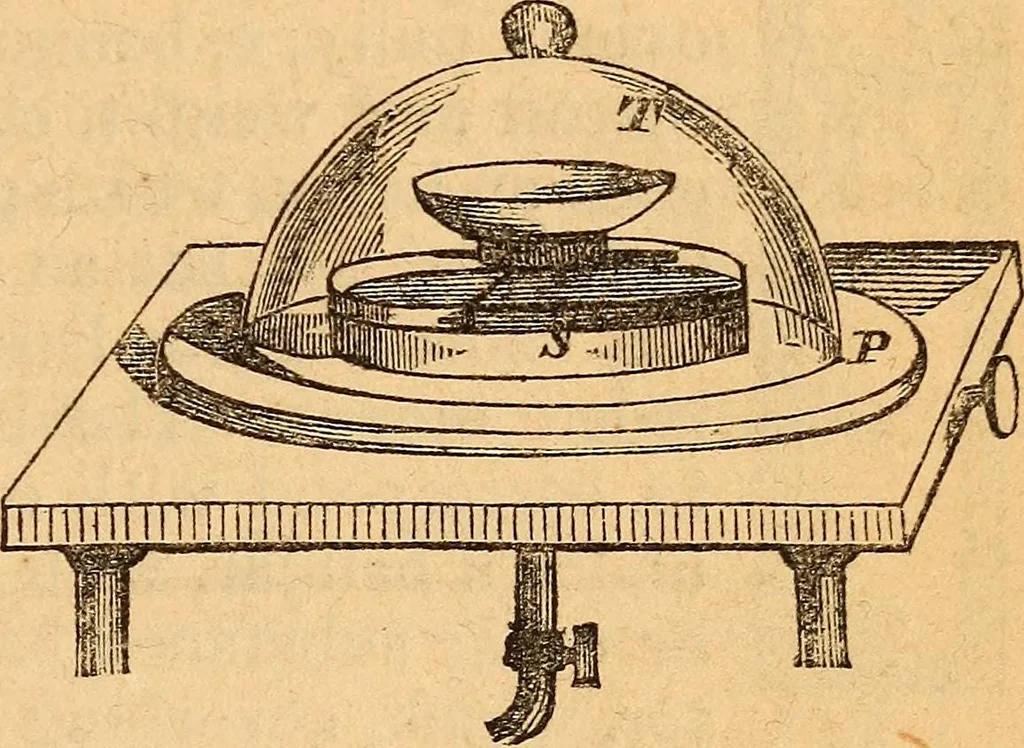 An illustration from A text-book on chemistry. For the use of schools and colleges, 1866, leaf 74