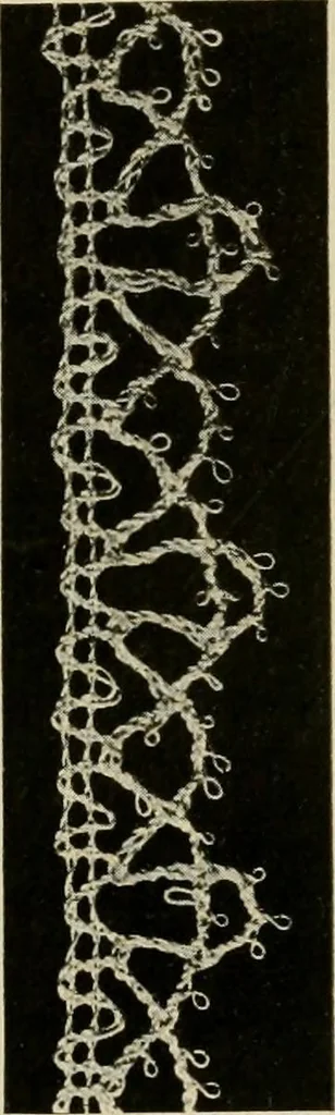 An illustration from A text book on Cluny and torchon laces, 1904, leaf 20
