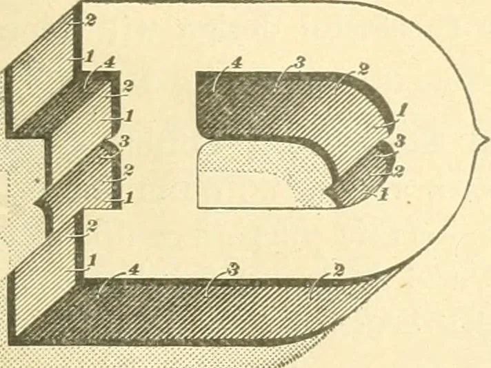 An illustration from A textbook on lettering and sign painting, 1902, leaf 118