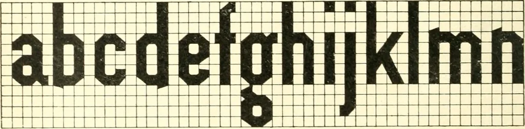 An illustration from A textbook on lettering and sign painting, 1902, leaf 133