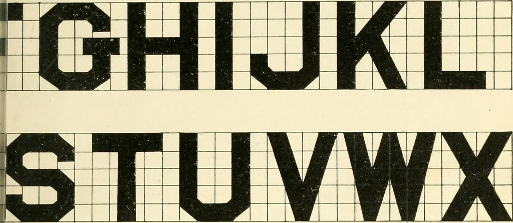An illustration from A textbook on lettering and sign painting, 1902, leaf 134