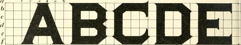 An illustration from A textbook on lettering and sign painting, 1902, leaf 139