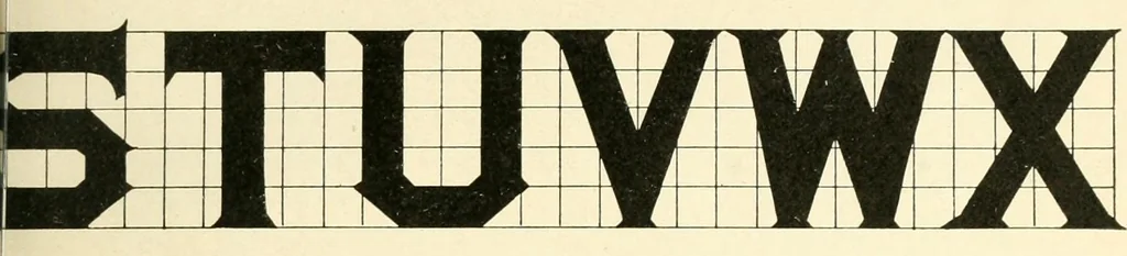 An illustration from A textbook on lettering and sign painting, 1902, leaf 140