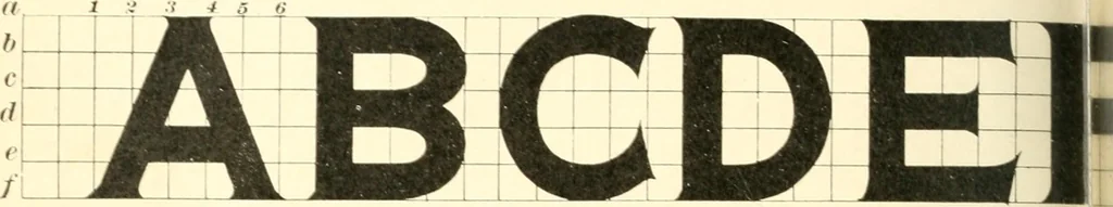 An illustration from A textbook on lettering and sign painting, 1902, leaf 165