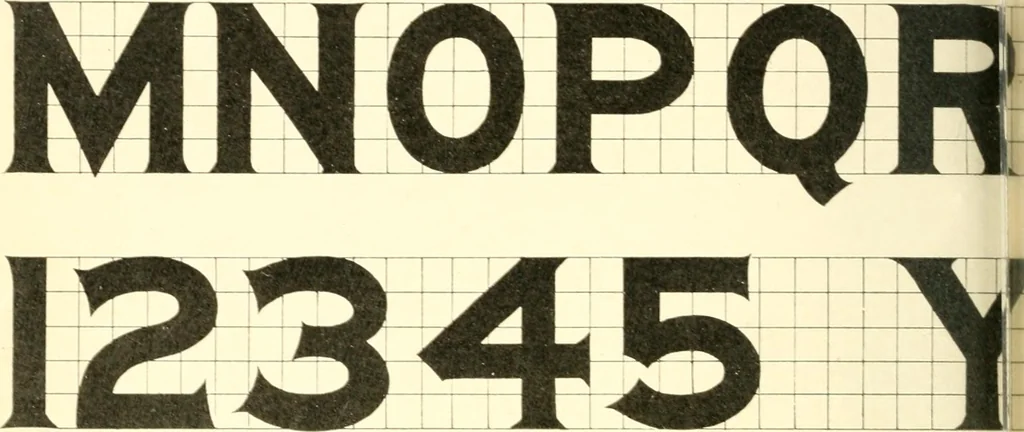 An illustration from A textbook on lettering and sign painting, 1902, leaf 165