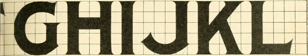 An illustration from A textbook on lettering and sign painting, 1902, leaf 166