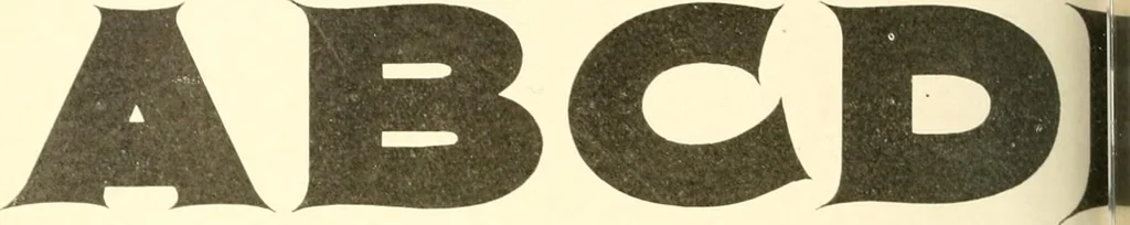 An illustration from A textbook on lettering and sign painting, 1902, leaf 181
