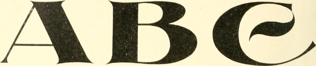 An illustration from A textbook on lettering and sign painting, 1902, leaf 203