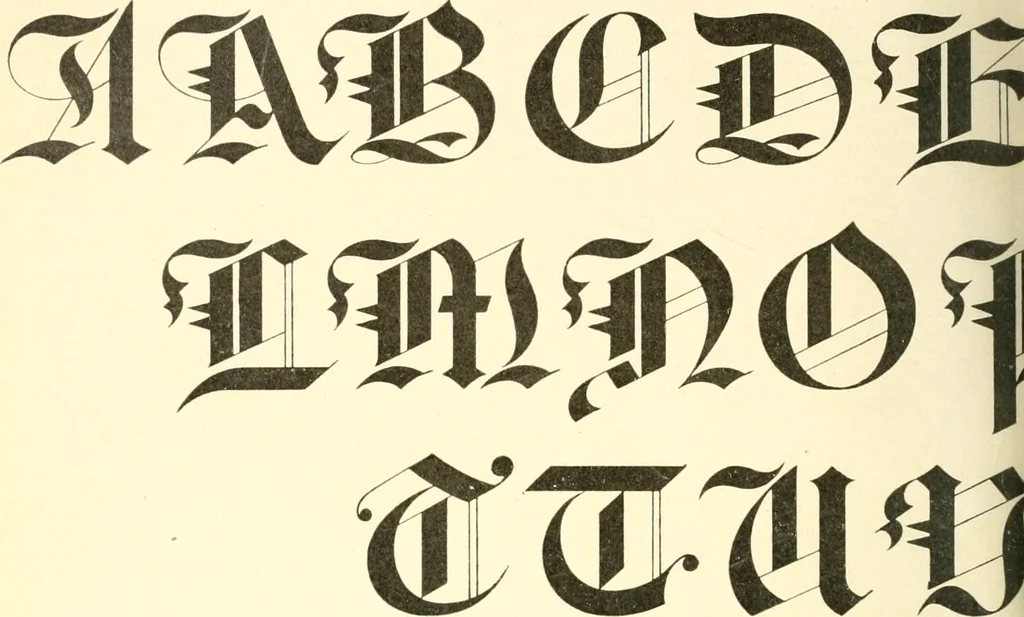 An illustration from A textbook on lettering and sign painting, 1902, leaf 247