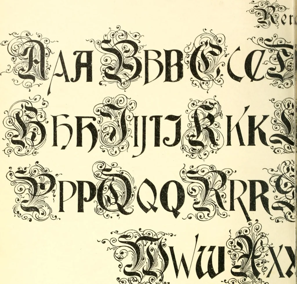 An illustration from A textbook on lettering and sign painting, 1902, leaf 279