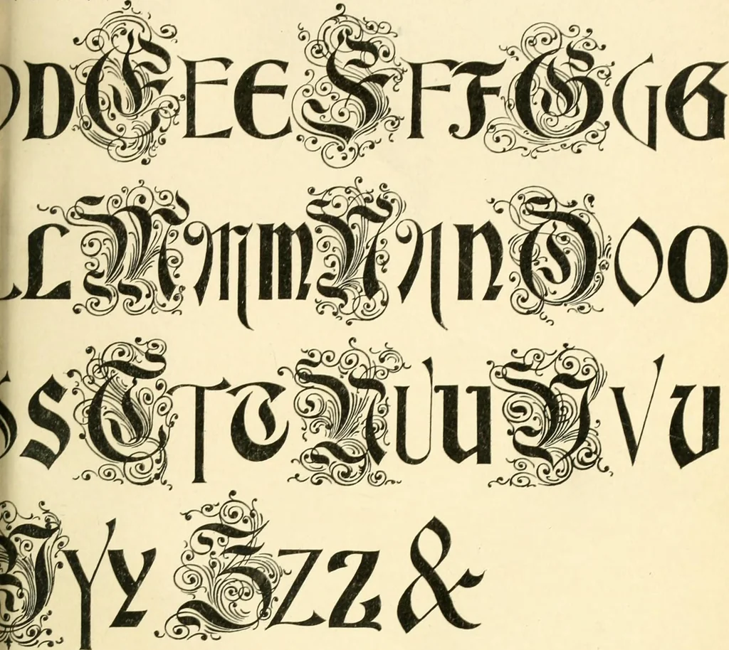 An illustration from A textbook on lettering and sign painting, 1902, leaf 280