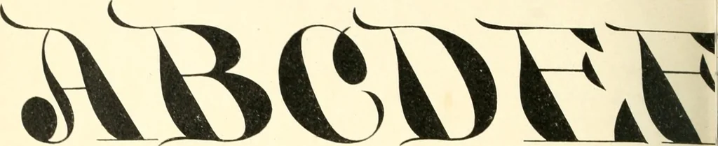 An illustration from A textbook on lettering and sign painting, 1902, leaf 285