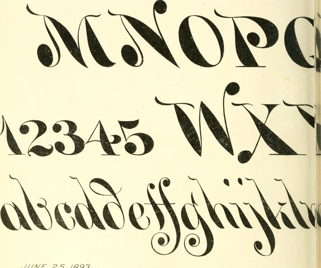 An illustration from A textbook on lettering and sign painting, 1902, leaf 285
